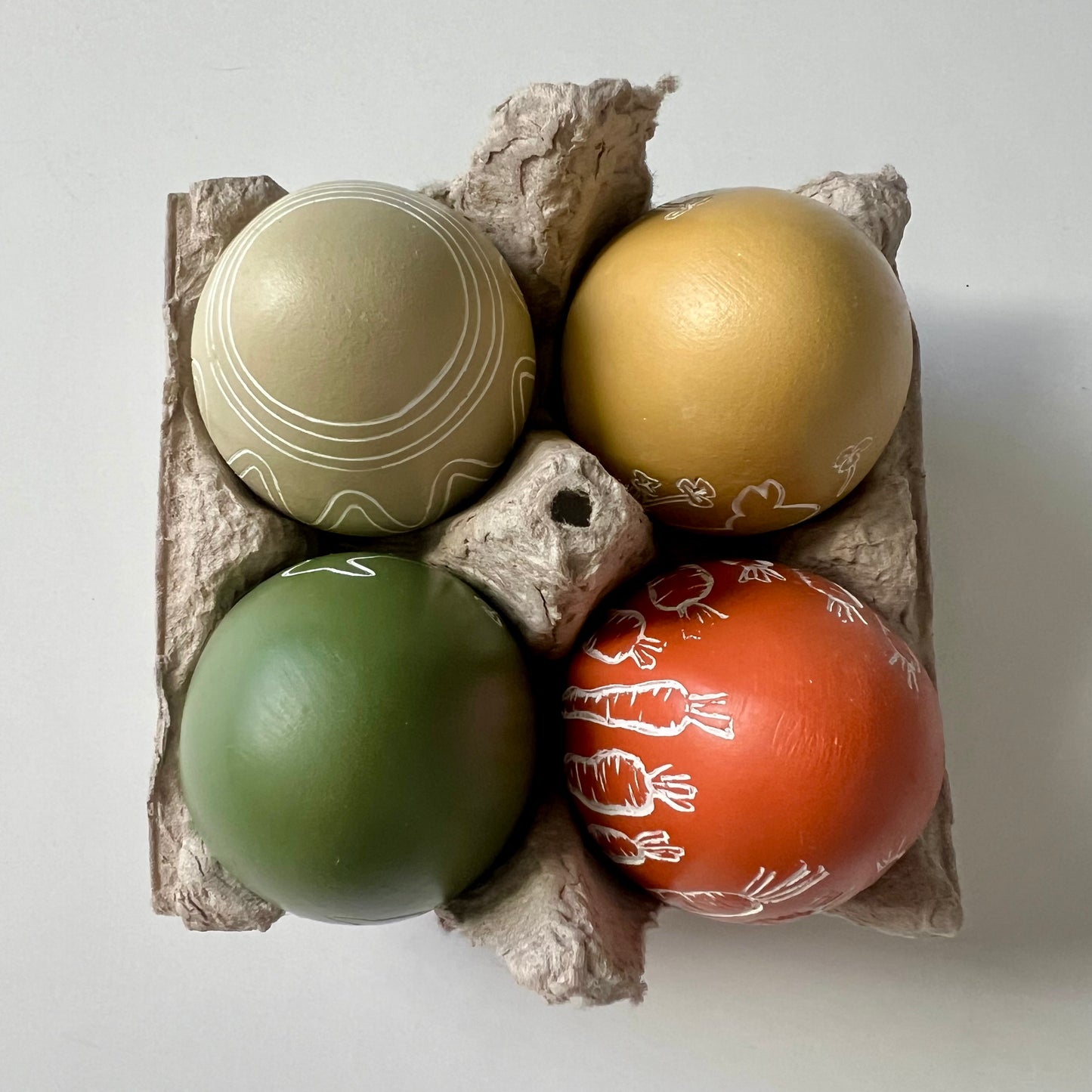 eggs :: natural vegetable dye colors {set of 4}