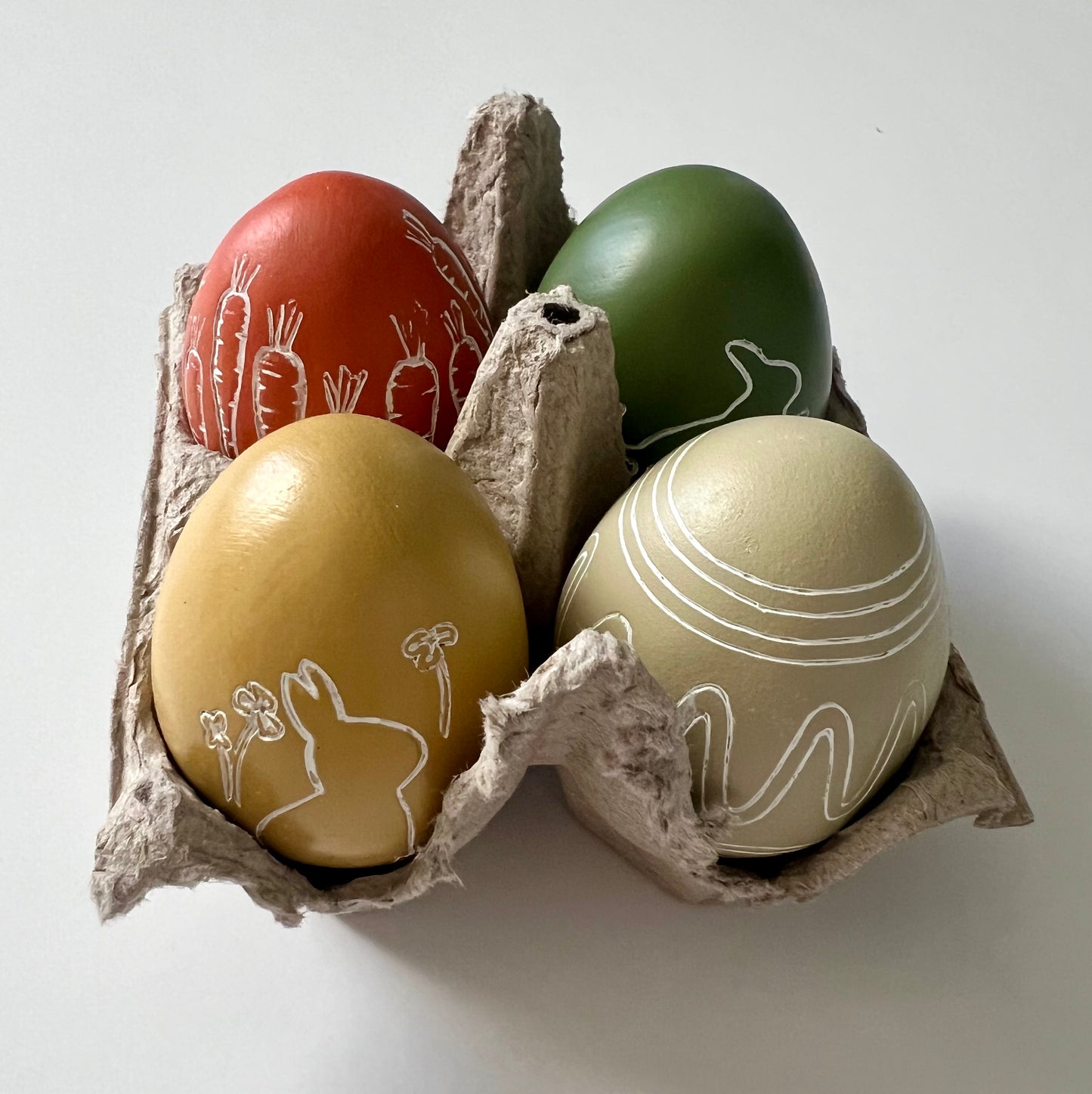 eggs :: natural vegetable dye colors {set of 4}