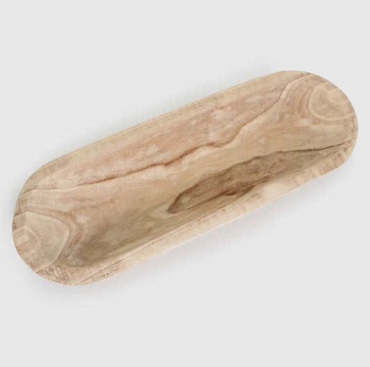wood dough bowl