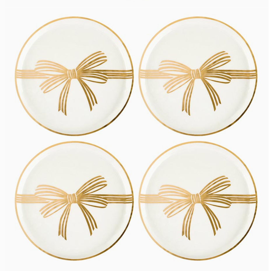 appetizer plates :: gold {set of 4}