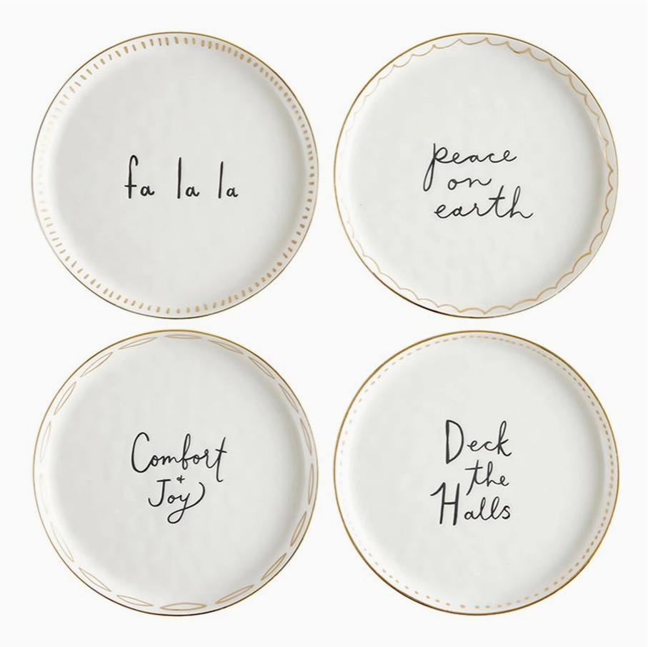 appetizer plates :: falala {set of 4}