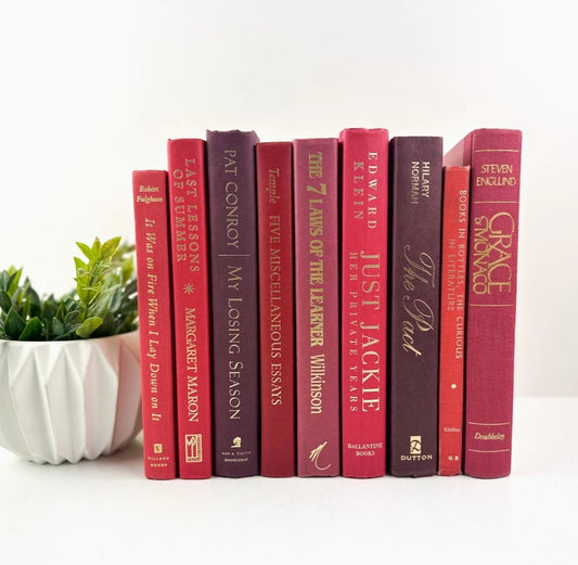 book :: red linen