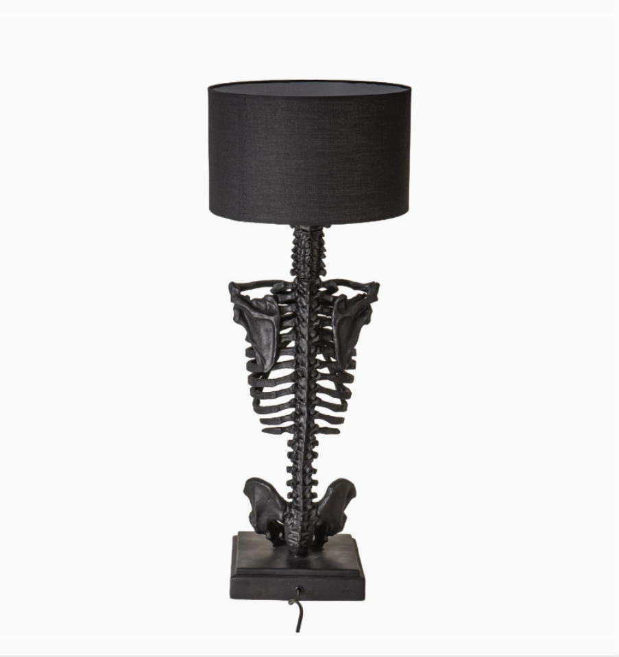 skeleton lamp