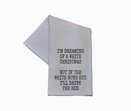 tea towel :: wine christmas