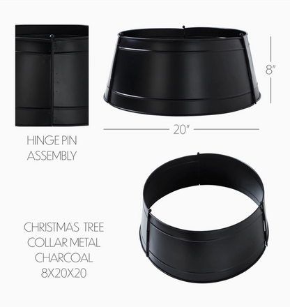 holiday tree collar :: metal - black