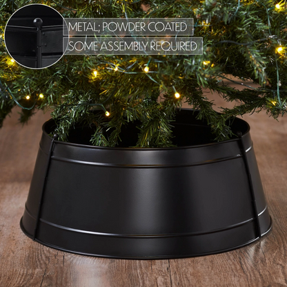 holiday tree collar :: metal - black